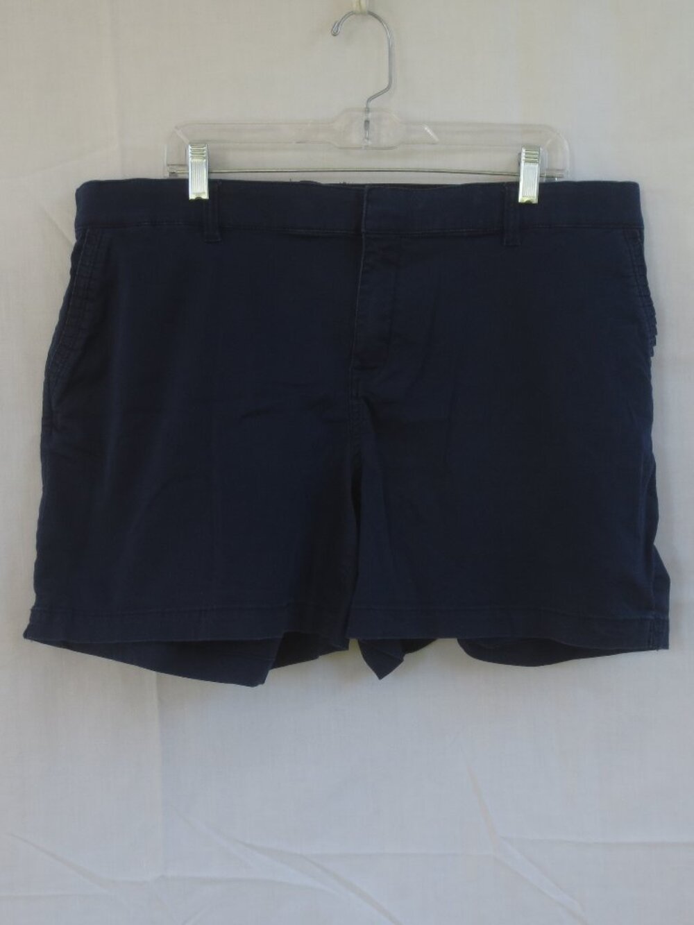 NEW Lane Bryant Shorts Navy High Rise Comfy Casual Stretch Cotton Plus Size 18